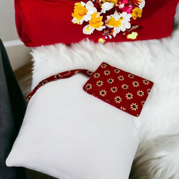 Vera Bradley Handbags - 5/$65      Vera Bradley Americana Luggage Bag Tag Red Blue Tan Retired Rare